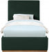 Monaco Boucle Fabric Twin Bed Green - MonacoGreen-T