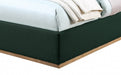 Monaco Boucle Fabric Twin Bed Green - MonacoGreen-T