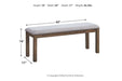 Moriville Beige Dining Bench - D631-00 - Gate Furniture