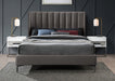 Nadia Velvet King Bed Grey - NadiaGrey-K