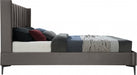 Nadia Velvet King Bed Grey - NadiaGrey-K