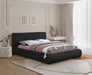 Nash Boucle Fabric Full Bed Black - NashBlack-F