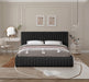 Nash Boucle Fabric Full Bed Black - NashBlack-F