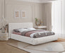 Nash Boucle Fabric Full Bed Cream - NashCream-F