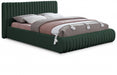 Nash Boucle Fabric Full Bed Green - NashGreen-F