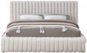 Nash Boucle Fabric King Bed Cream - NashCream-K