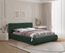 Nash Boucle Fabric King Bed Green - NashGreen-K