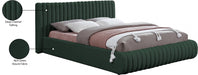 Nash Boucle Fabric King Bed Green - NashGreen-K