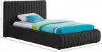 Nash Boucle Fabric Twin Bed Black - NashBlack-T