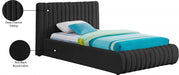 Nash Boucle Fabric Twin Bed Black - NashBlack-T