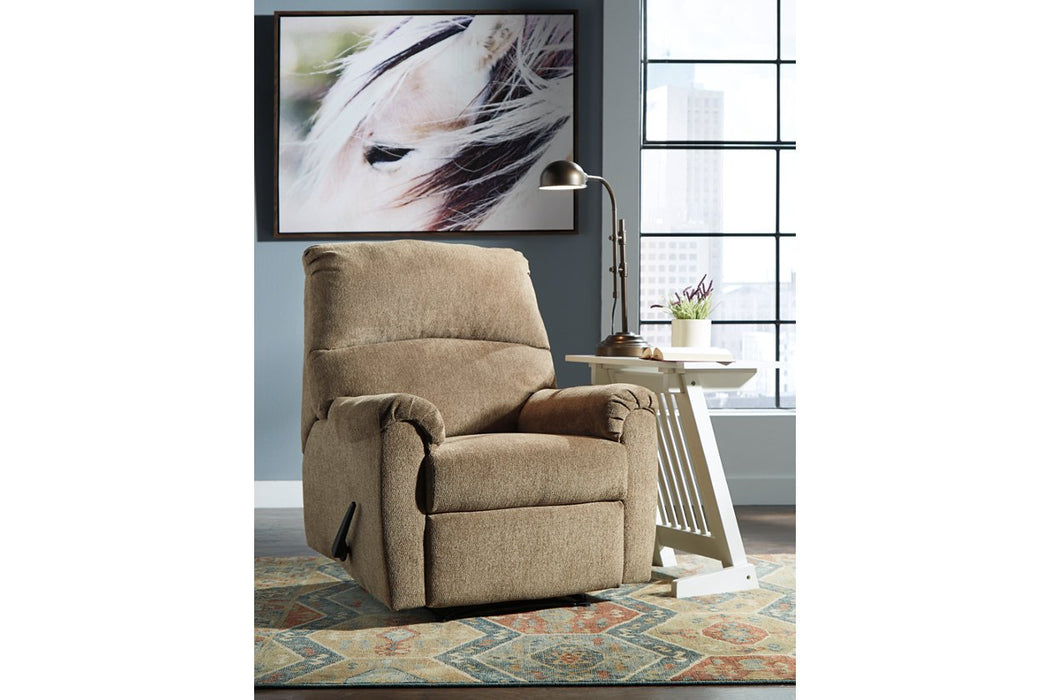 Nerviano Mocha Recliner - 1080129 - Gate Furniture