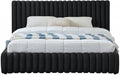 Nico Velvet Full Bed Black - NicoBlack-F