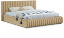 Nico Velvet King Bed Camel - NicoCamel-K