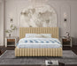 Nico Velvet King Bed Camel - NicoCamel-K