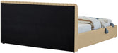 Nico Velvet King Bed Camel - NicoCamel-K