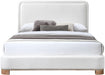 Nolita Linen Textured Fabric Full Bed Cream - B1201Cream-F