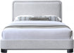 Nolita Linen Textured Fabric Full Bed Grey - B1202Grey-F