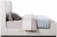 Oliver Boucle Fabric Full Bed (3 Boxes) Cream - OliverCream-F