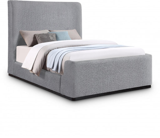 Oliver Boucle Fabric Full Bed (3 Boxes) Grey - OliverGrey-F