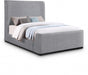 Oliver Boucle Fabric King Bed (3 Boxes) Grey - OliverGrey-K