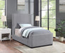 Oliver Boucle Fabric Twin Bed (3 Boxes) Grey - OliverGrey-T