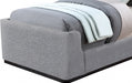 Oliver Boucle Fabric Twin Bed (3 Boxes) Grey - OliverGrey-T