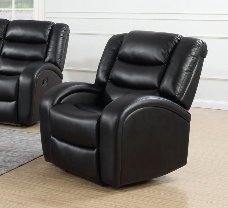 Oniks Black Recliner - U9400R - Gate Furniture