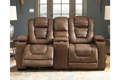 Owner's Box Thyme Power Reclining Loveseat with Console - 2450518 - Gate Furniture