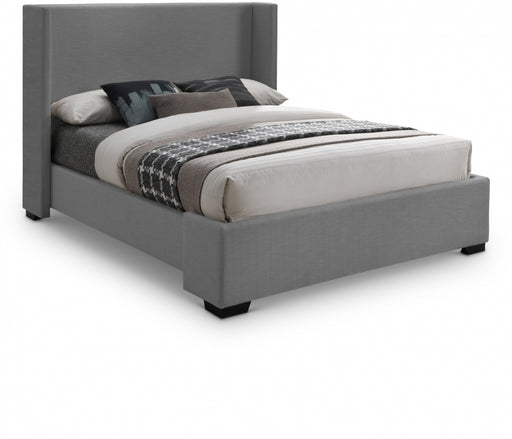 Oxford Linen Textured Full Bed (3 Boxes) Grey - OxfordGrey-F