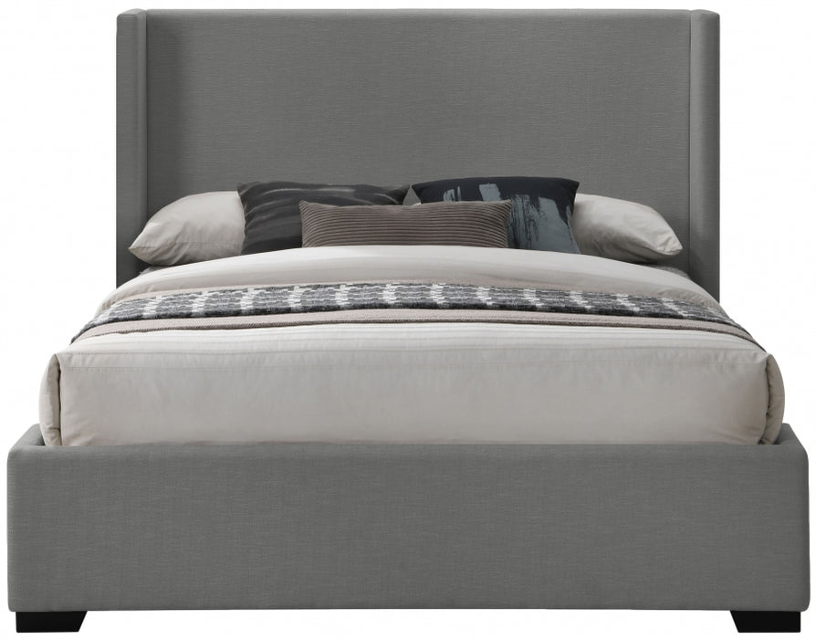 Oxford Linen Textured King Bed (3 Boxes) Grey - OxfordGrey-K