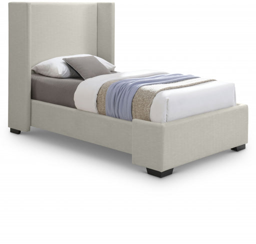 Oxford Linen Textured Twin Bed (3 Boxes) Beige - OxfordBeige-T