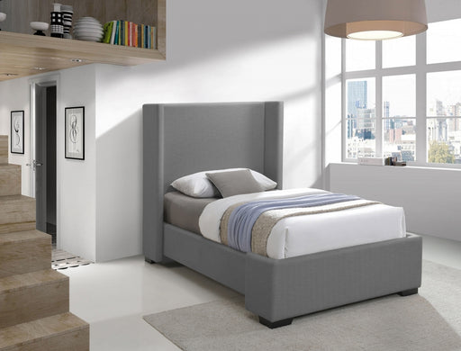 Oxford Linen Textured Twin Bed (3 Boxes) Grey - OxfordGrey-T