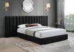 Pablo Velvet King Bed Black - PabloBlack-K