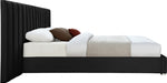 Pablo Velvet King Bed Black - PabloBlack-K