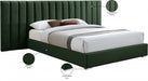 Pablo Velvet King Bed Green - PabloGreen-K