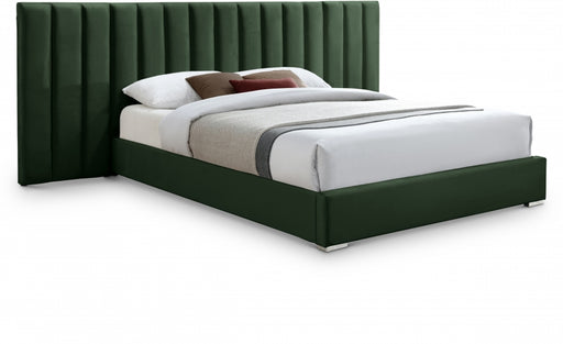 Pablo Velvet King Bed Green - PabloGreen-K