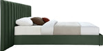 Pablo Velvet King Bed Green - PabloGreen-K