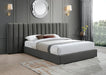 Pablo Velvet King Bed Grey - PabloGrey-K