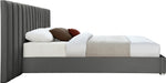 Pablo Velvet King Bed Grey - PabloGrey-K