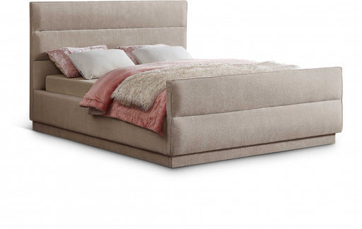 Paxton Chenille Fabric Full Bed (3 Boxes) Beige - PaxtonBeige-F