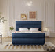 Paxton Chenille Fabric King Bed (3 Boxes) Blue - PaxtonNavy-K