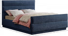 Paxton Chenille Fabric King Bed (3 Boxes) Blue - PaxtonNavy-K