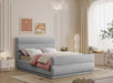 Paxton Chenille Fabric Queen Bed (3 Boxes) Grey - PaxtonGrey-Q