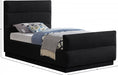 Paxton Chenille Fabric Twin Bed (3 Boxes) Black - PaxtonBlack-T