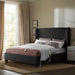 Penny Boucle Fabric Full Bed Black - B1206Black-F