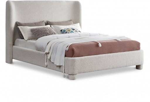 Penny Boucle Fabric Full Bed Cream - B1206Cream-F