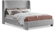 Penny Boucle Fabric Full Bed Grey - B1206Grey-F