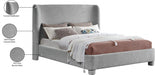 Penny Boucle Fabric Full Bed Grey - B1206Grey-F