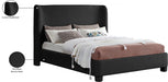 Penny Boucle Fabric King Bed Black - B1206Black-K