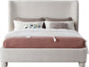 Penny Boucle Fabric King Bed Cream - B1206Cream-K